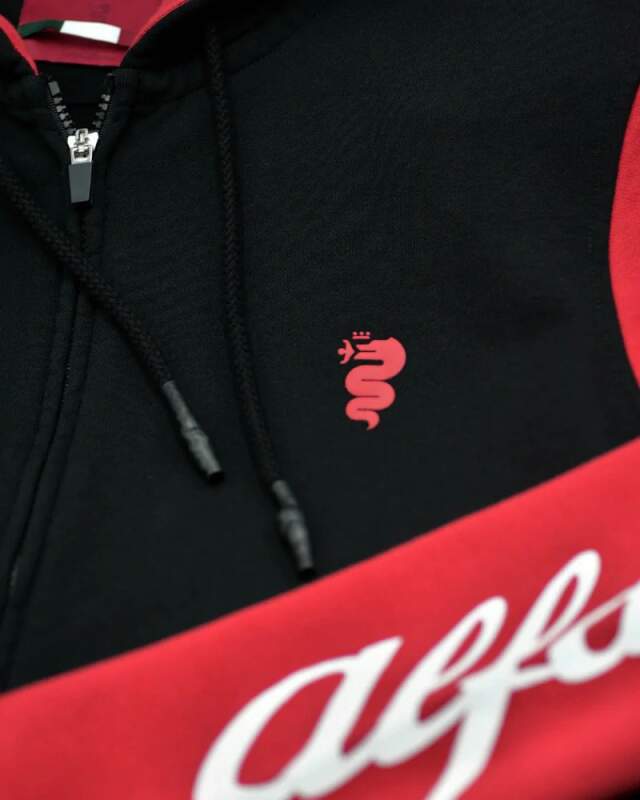 Alfa Romeo Sweatjacke mit AR-Logo schwarz - S