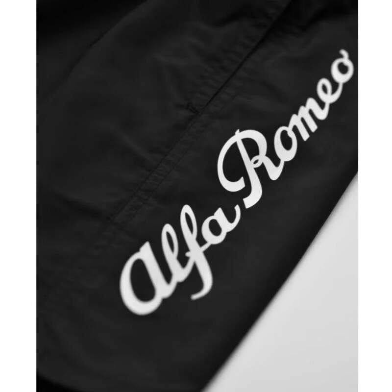 Alfa Romeo beach shorts with AR lettering