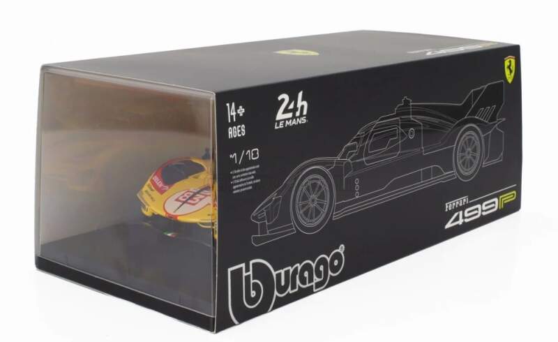 Model BBurago Ferrari 499P NR.83 Le Mans 2024 1:18 AF Corse - Deluxe edice