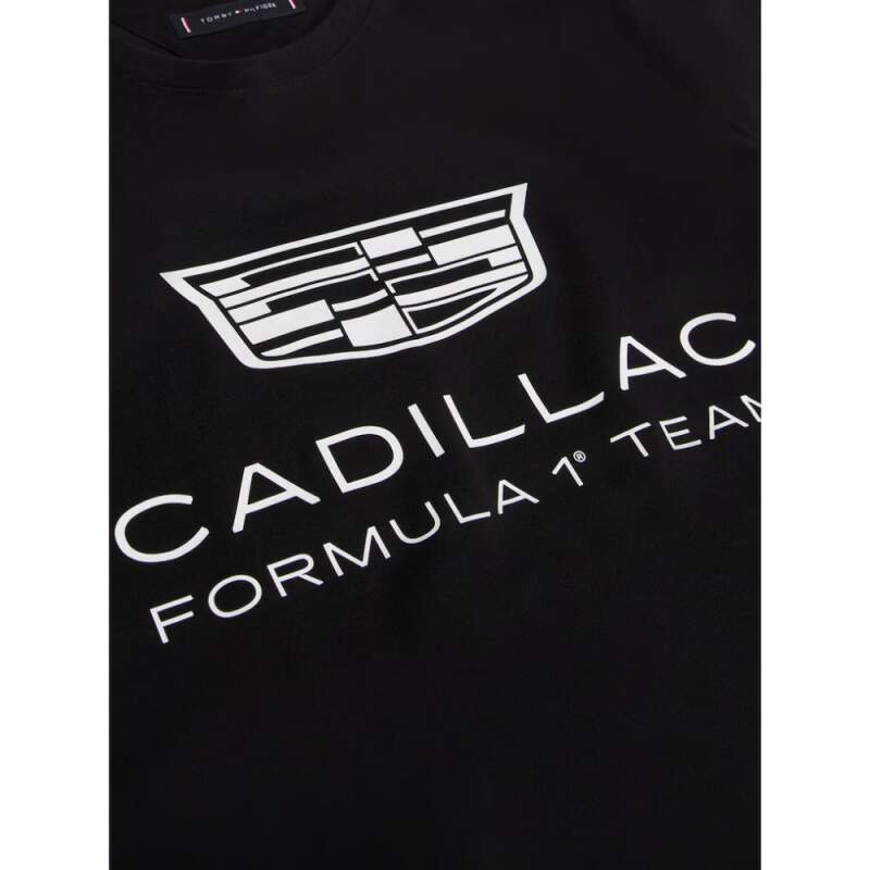 Schwarzes Cadillac F1 x Tommy Hilfiger T-Shirt - Lifestyle Edition