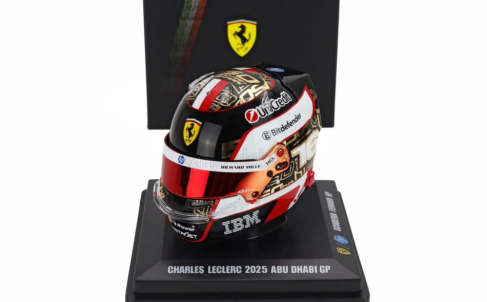 LookSmart Charles Leclerc Helmet Model 1:5 – SF Abu Dhabi 2025