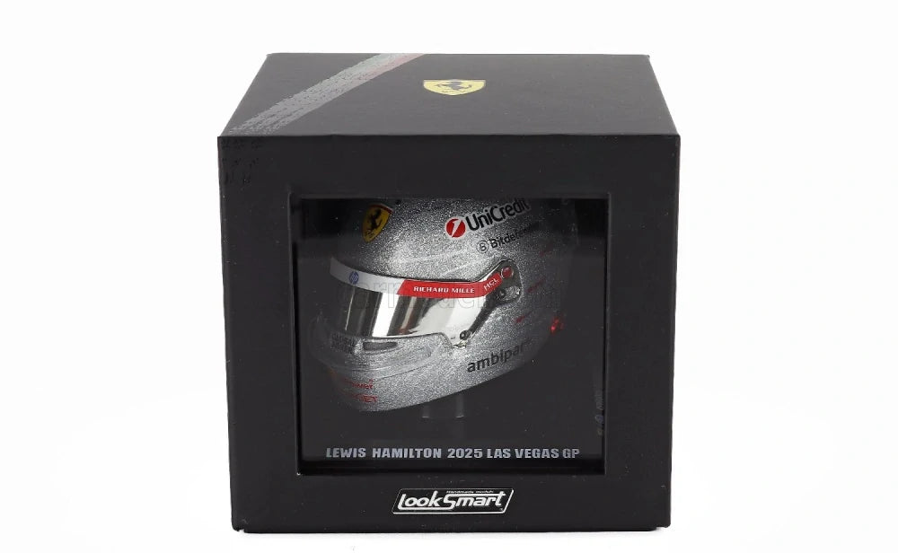 LookSmart Lewis Hamilton Helmmodell im Maßstab 1:5 – Las Vegas GP 2025