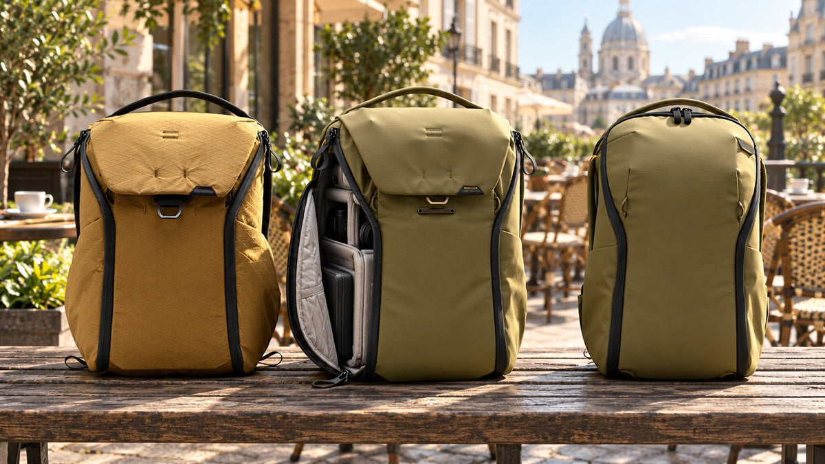 Peak Design Everyday vs. Travel Backpack: which backpack to choose – illustrative image created with AI