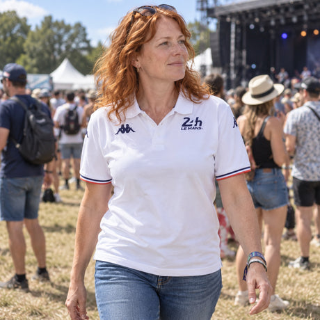 24H Le Mans Men's Le Mans Polo – White – ilustrační foto (AI)