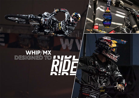 Red Bull Spect WHIP Motocrossbrille weiß mit klarem Glas