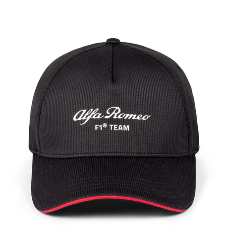 Alfa Romeo F1 Team Teamkappe für Kinder mit gebogenem Schirm schwarz