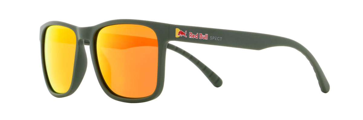 Red Bull Spect Sonnenbrille EDGE grün mit verspiegelten Gläsern