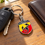 Abarth BADGE Metall-Schlüsselanhänger – Illustrationsfoto (KI)