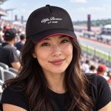 Alfa Romeo F1 Team Cap mit gebogenem Schirm – Schwarz – Illustrationsfoto (KI)