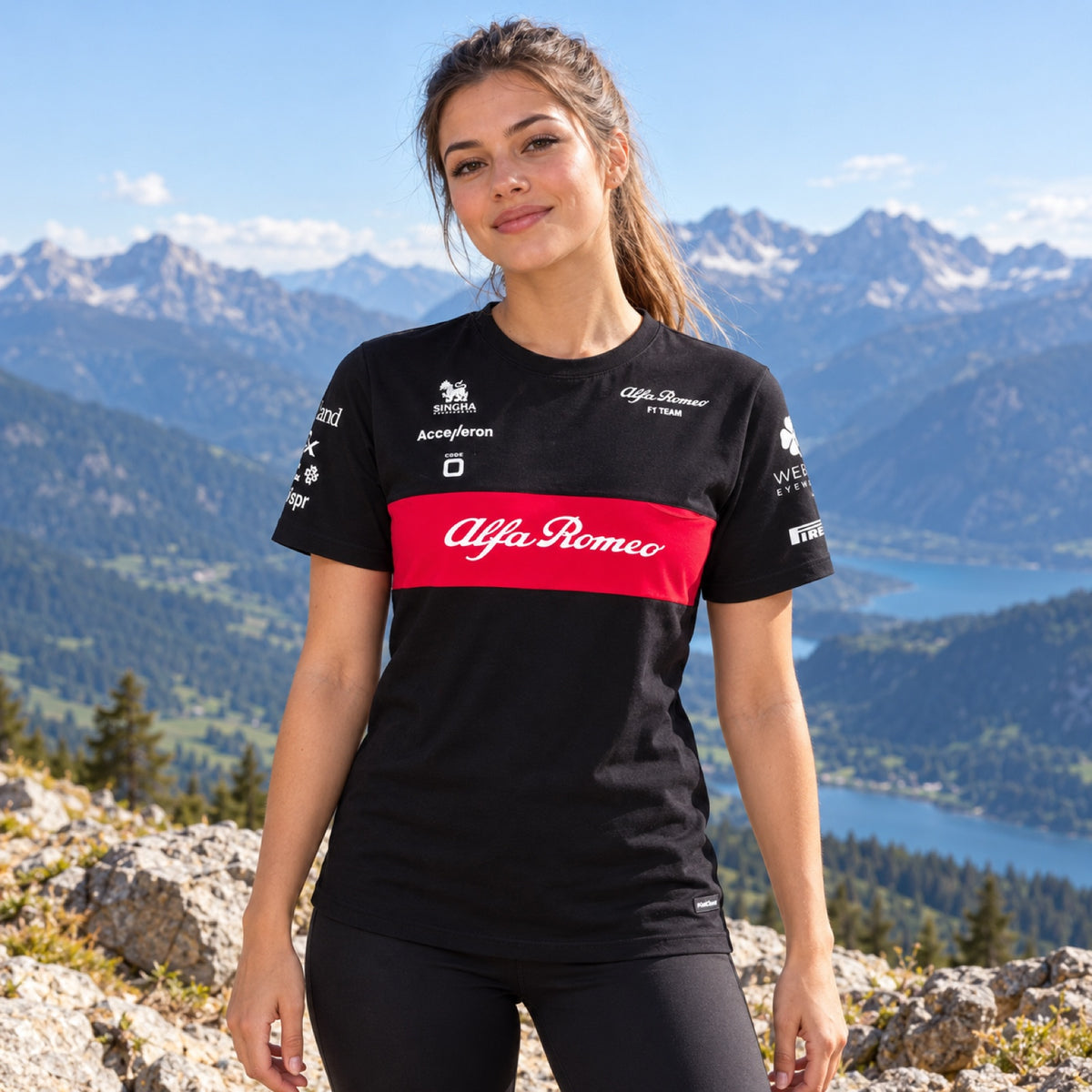 Alfa Romeo F1 Team T-Shirt – Black – illustrative photo (AI)