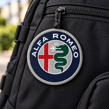 Alfa Romeo Logo Patch – 75 mm – illustrative photo (AI)