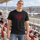 Alfa Romeo Serpentine T-Shirt – Schwarz – Illustrationsfoto (KI)