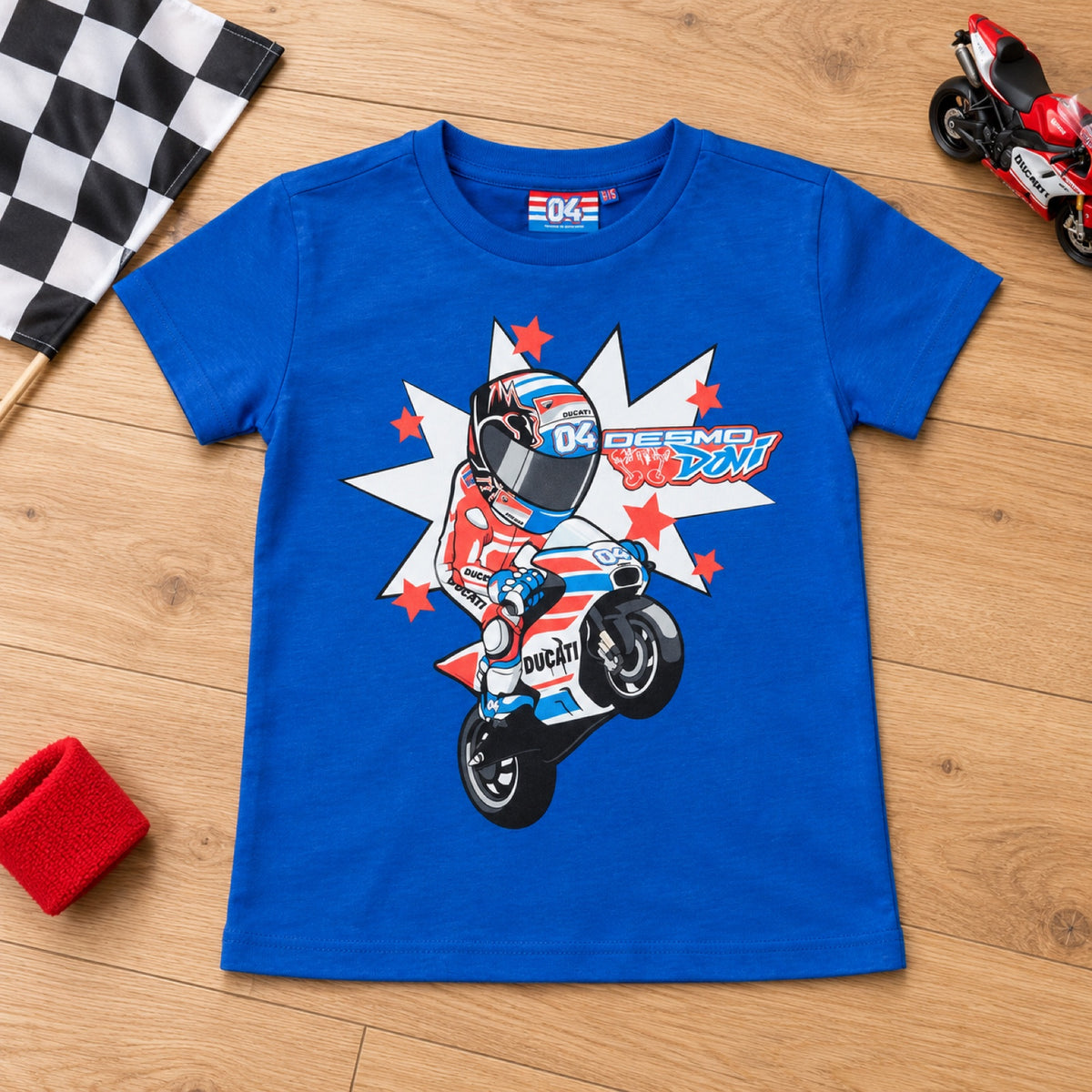Andrea Dovizioso CARTOON Kinder-T-Shirt – Illustrationsfoto (KI)