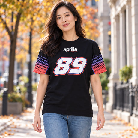 Aprilia Racing Fan-T-Shirt – Martinator #89 – Illustrationsfoto (KI)