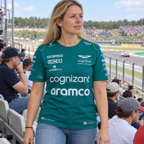Aston Martin F1 Team Sponsor Team-T-Shirt – Illustrationsfoto 2 (KI)