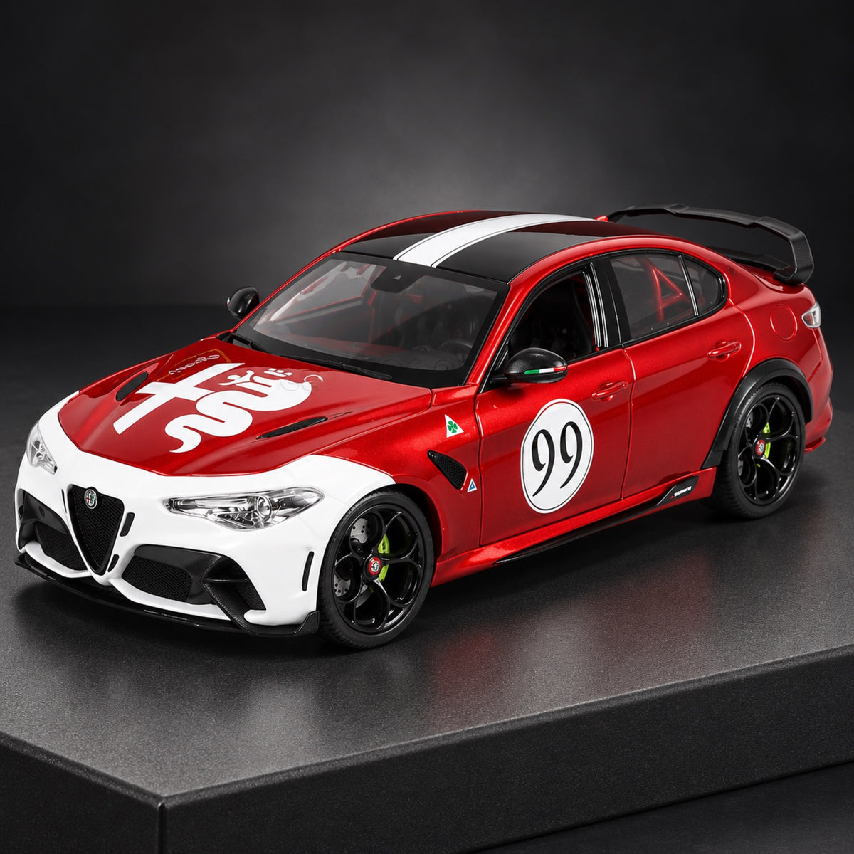 Bburago Alfa Romeo Giulia GTAm Model No. 99 – illustrative photo (AI)