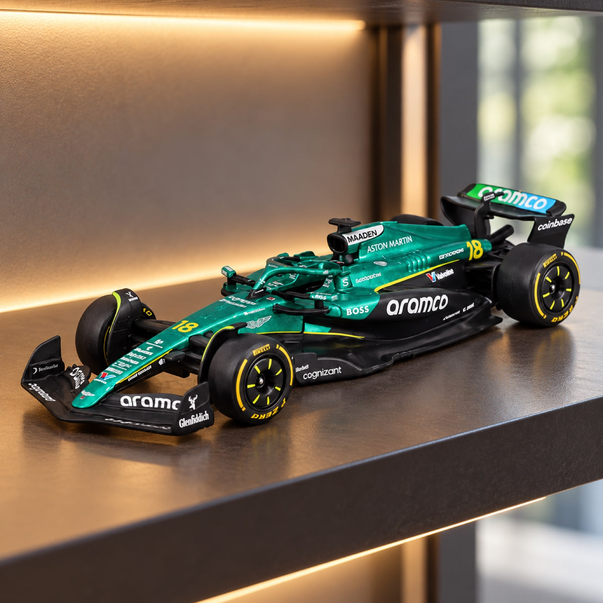 Bburago Aston Martin F1 AMR25 Model #18 Lance Stroll 2025 – illustrative photo (AI)