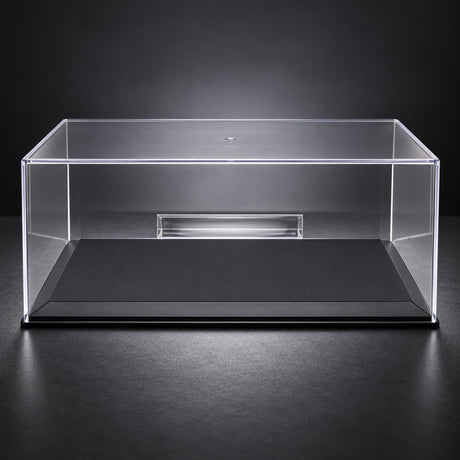 Clear Plastic Display Case with Base for 1:18 Models – illustrative photo (AI)