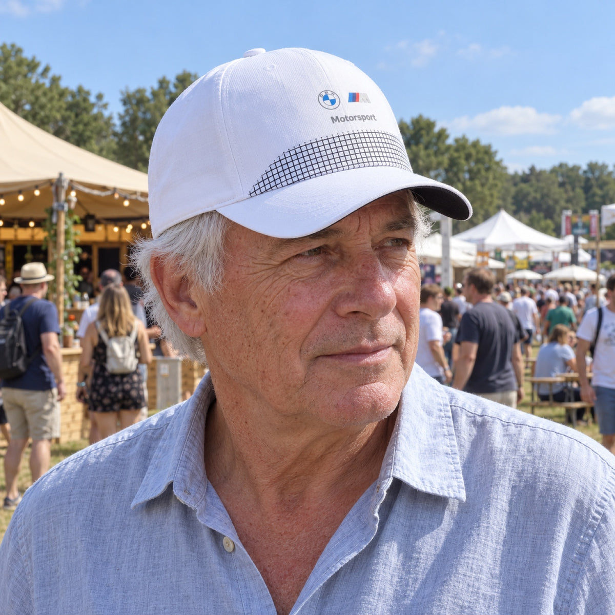 BMW Motorsport Cap with Logo – White – ilustrační foto (AI)