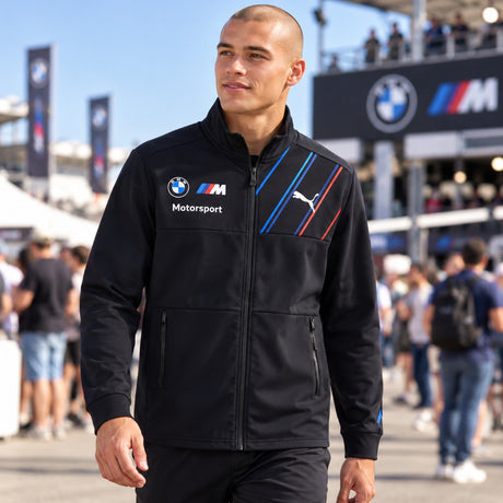 BMW Motorsport Sport-Team-Jacke – Dunkelblau – Illustrationsfoto (KI)