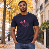 BWT Alpine F1 T-Shirt – GRAPHIC Edition, Dunkelblau – Illustrationsfoto (KI)