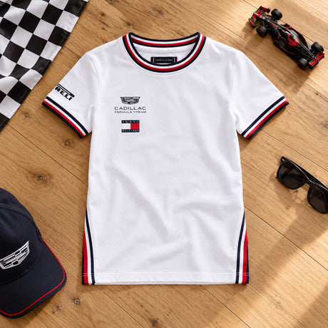 Cadillac F1 x Tommy Hilfiger Kids' T-Shirt – Team Edition – illustrative photo (AI)