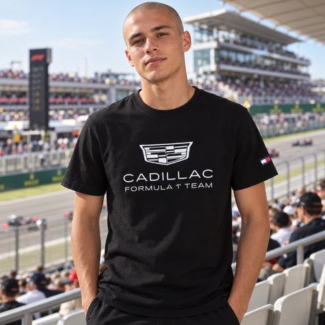Cadillac F1 x Tommy Hilfiger T-Shirt – Black, Lifestyle Edition – illustrative photo (AI)