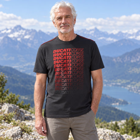 Ducati Corse DUCATI Fan T-Shirt – Dark Grey – illustrative photo (AI)