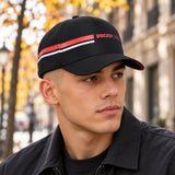 Ducati Corse Logo-Cap – Schwarz – Illustrationsfoto (KI)