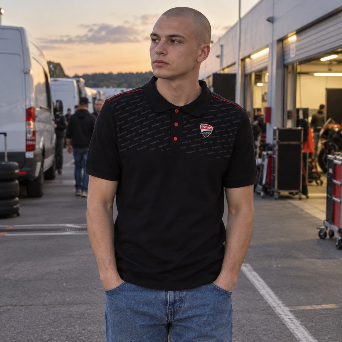 Ducati Corse Fan Polo with Logo – ilustrační foto (AI)