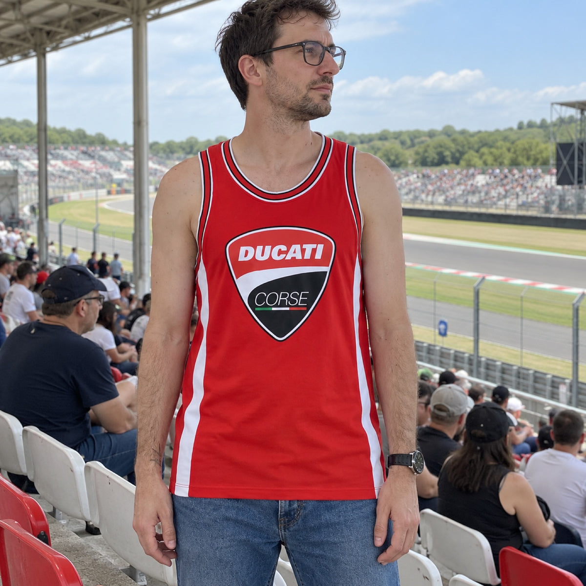 Ducati Corse Men's Vest Top with Logo – ilustrační foto (AI)