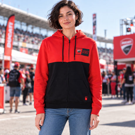 Ducati Corse Fan Hoodie – Marc Marquez with 93 Logo – illustrative photo (AI)