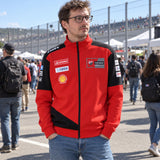 Ducati Lenovo Team Zip Sweatshirt with Sponsor Logos – Red – ilustrační foto (AI)