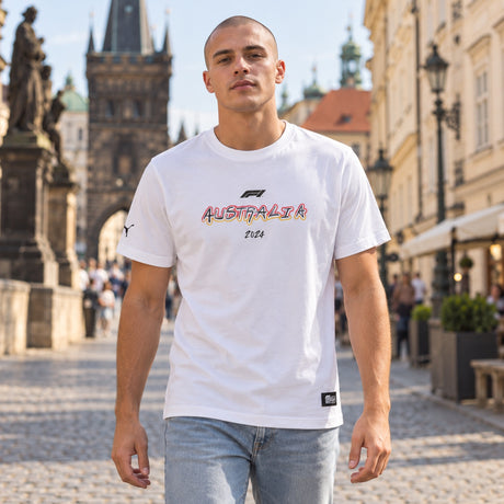 F1 Puma Australia SE Lifestyle-T-Shirt – Illustrationsfoto (KI)