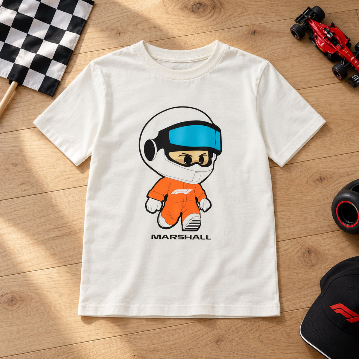 Formula 1 Kids' Fan T-Shirt – Track Marshal – 152 cm – illustrative photo (AI)
