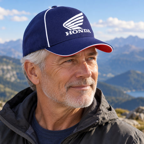 Honda Fan-Cap mit großem Wing-Logo – Illustrationsfoto (KI)