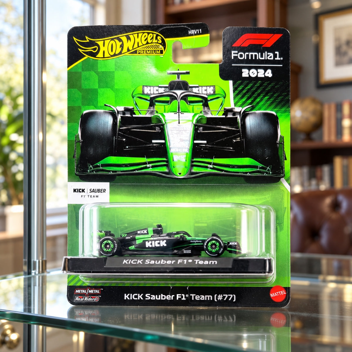Hot Wheels F1 Premium Modell – Valtteri Bottas KICK Sauber F1 – Illustrationsfoto (KI)