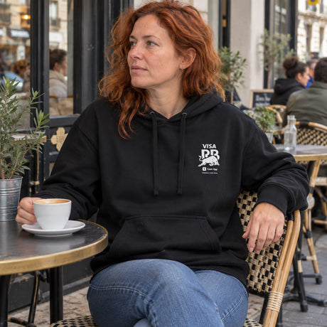 HUGO x Visa Cash App RB Casual Hoodie with BULL Motif – Black – ilustrační foto 2 (AI)