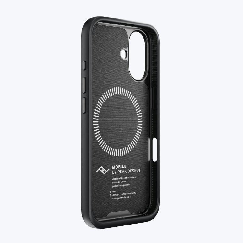 Peak Design Everyday Case Hülle für iPhone 16 Standard - Charcoal