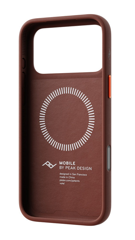 Hülle Peak Design Everyday Loop Case Slimlink für iPhone 18 Pro Max - Redwood Clarino
