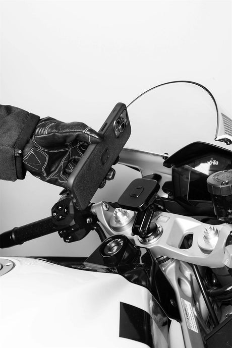 Motorradhalterung Peak Design Motorcycle Mount Stem Mount mit Ladefunktion - schwarz