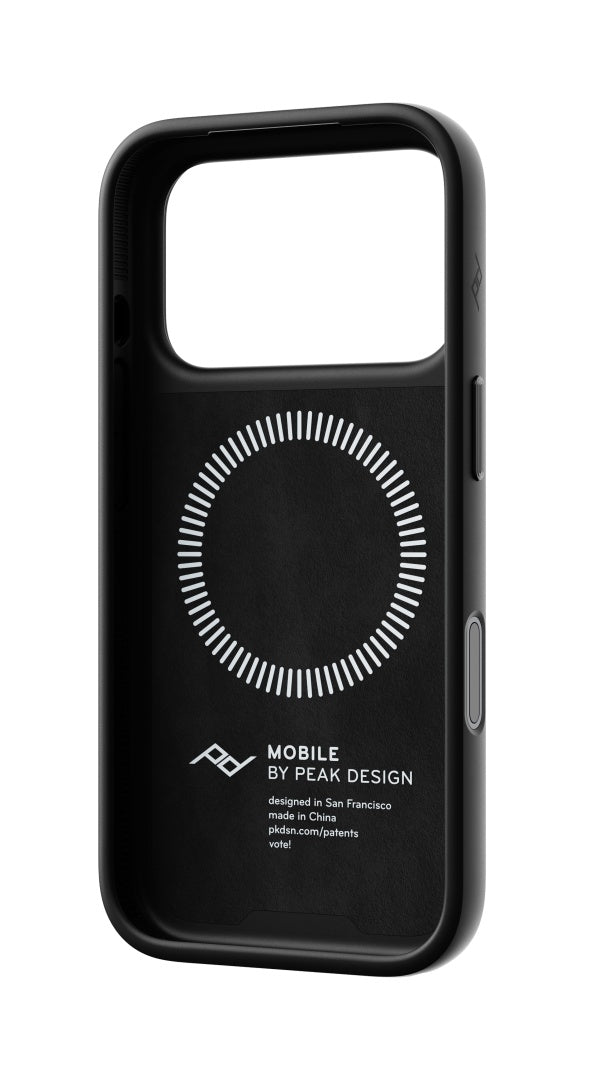 Hülle Peak Design Everyday Case Non-Slimlink für iPhone 18 Pro - schwarzes Leder