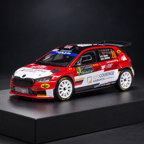 IXO Škoda Fabia Rally2 2024 Modell Nr. 26 C. Ingram – Rallye Monte Carlo – Illustrationsfoto (KI)