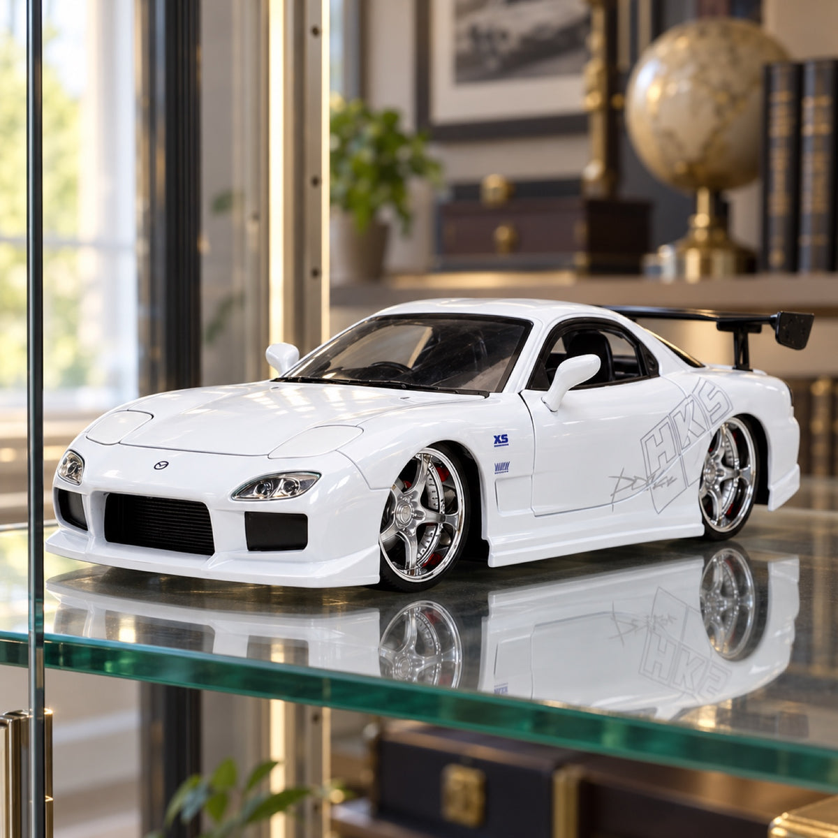 Fast & Furious Mazda RX-7 Model – White – illustrative photo (AI)