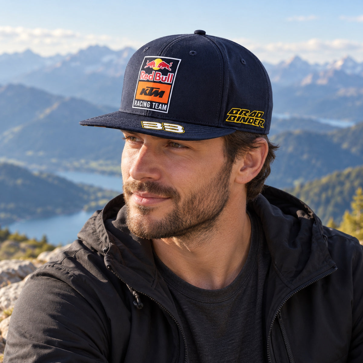KTM Red Bull Racing MotoGP Team Flat-Peak Cap – B. Binder – illustrative photo (AI)