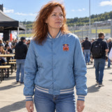 KTM Red Bull Racing DUSK Bomber Jacket – Light Blue – ilustrační foto 2 (AI)
