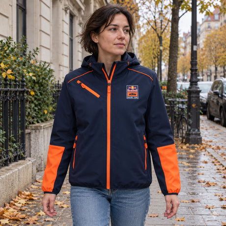 KTM Red Bull Racing GRID Softshell Jacket – Navy Blue – ilustrační foto 2 (AI)