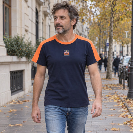 KTM Red Bull Racing GRID Women's T-Shirt – Navy Blue – ilustrační foto (AI)