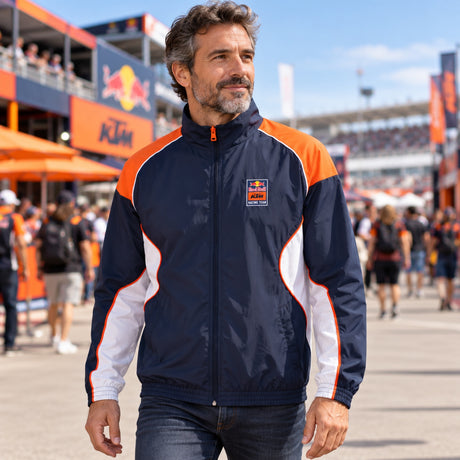 KTM Red Bull Racing PULSE Windbreaker – Navy Blue – illustrative photo (AI)
