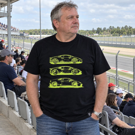 Lamborghini Lambo Motif T-Shirt – Black – ilustrační foto (AI)